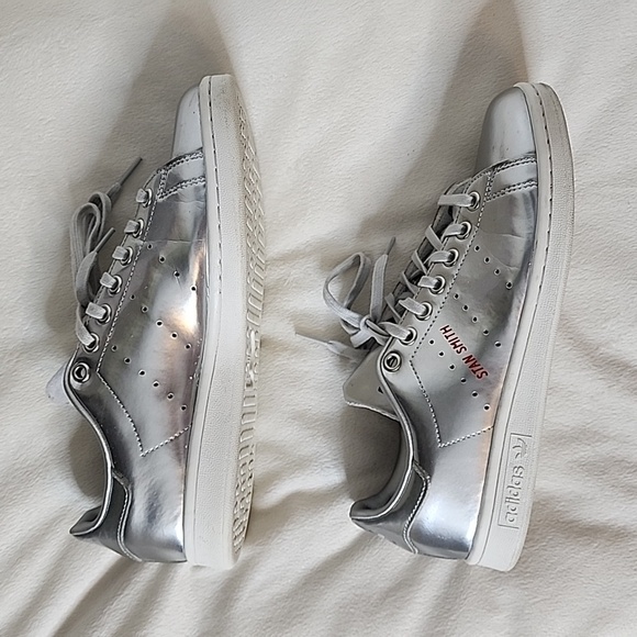 RARE Adidas Stan Smith Space Suit Silver Sneakers Athletic Luxury Limited - Picture 11 of 15